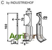 Blade, left model - AgriParts