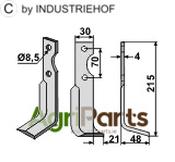 Blade, right model - AgriParts
