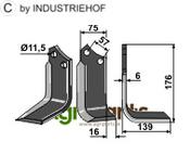 Blade, right model - AgriParts