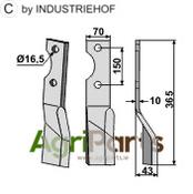 Rotary tine, right model - AgriParts