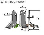 Blade, right model - AgriParts