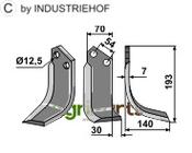 Blade, right model - AgriParts
