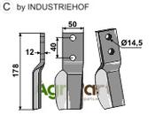 Rotary tine - left model - AgriParts