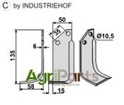 Blade, left model - AgriParts