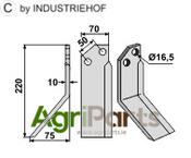 Blade, left model - AgriParts