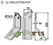 Blade, right model - AgriParts