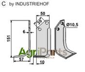 Blade, left model - AgriParts