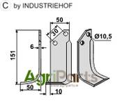 Blade, left model - AgriParts