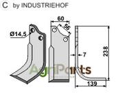 Blade, right model - AgriParts