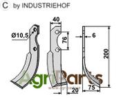Blade, right model - AgriParts