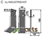 Blade, right model - AgriParts