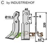 Blade, right model - AgriParts