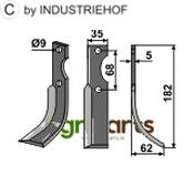Blade, right model - AgriParts