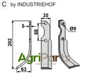 Blade, left model - AgriParts