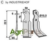 Blade, left model - AgriParts