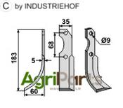 Blade, left model - AgriParts