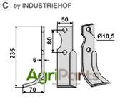 Blade, left model - AgriParts