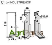 Blade, left model - AgriParts