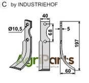 Blade, right model - AgriParts