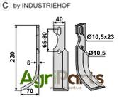 All-purpose Blade, left model - AgriParts