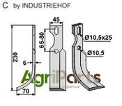 All-purpose Blade, left model - AgriParts