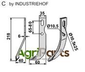All-purpose blade, left model - AgriParts