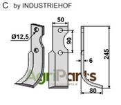Blade, right model - AgriParts