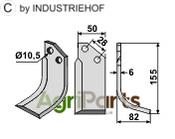 Blade, right model - AgriParts