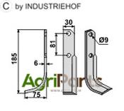 Blade, left model - AgriParts