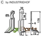 Blade, right model - AgriParts
