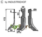 Blade, left model - AgriParts