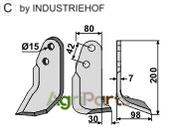 Blade, right model - AgriParts