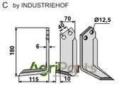 Blade, left model - AgriParts