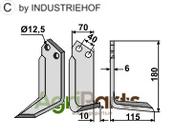 Blade, right model - AgriParts
