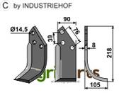 Blade, right model - AgriParts