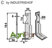 Blade, left model - AgriParts