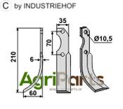 Blade, left model - AgriParts
