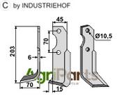 Blade, left model - AgriParts