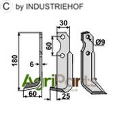 Blade, left model - AgriParts