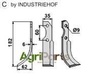 Blade, left model - AgriParts