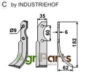 Blade, right model - AgriParts image