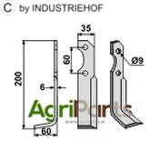 Blade, left model - AgriParts