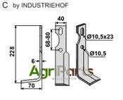 All-purpose Blade, left model - AgriParts
