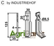 Blade, left model - AgriParts