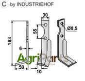 Blade, left model - AgriParts