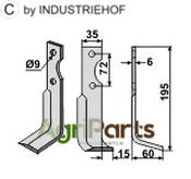 Blade, right model - AgriParts