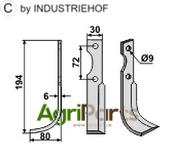 Blade, left model - AgriParts