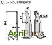 Blade, left model - AgriParts