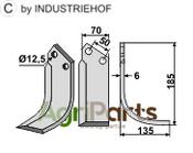 Blade, right model - AgriParts