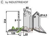 Blade, left model - AgriParts